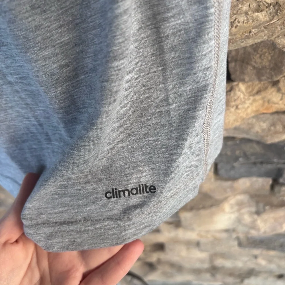 Adidas Gray and Red‎ Short Sleeve Tees